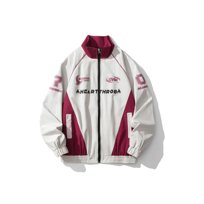 HOKLV Jackets Coats Unisex Red Apricot-0
