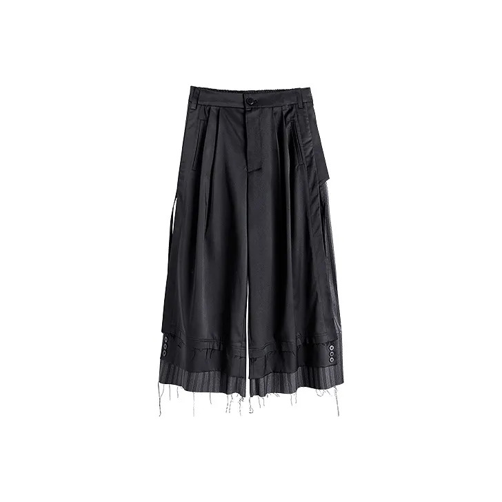 HUANXIANGZHE Casual Pants Unisex Black-0