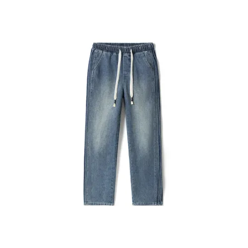 ZWWWZ Cargo Pants Unisex Vintage Blue
