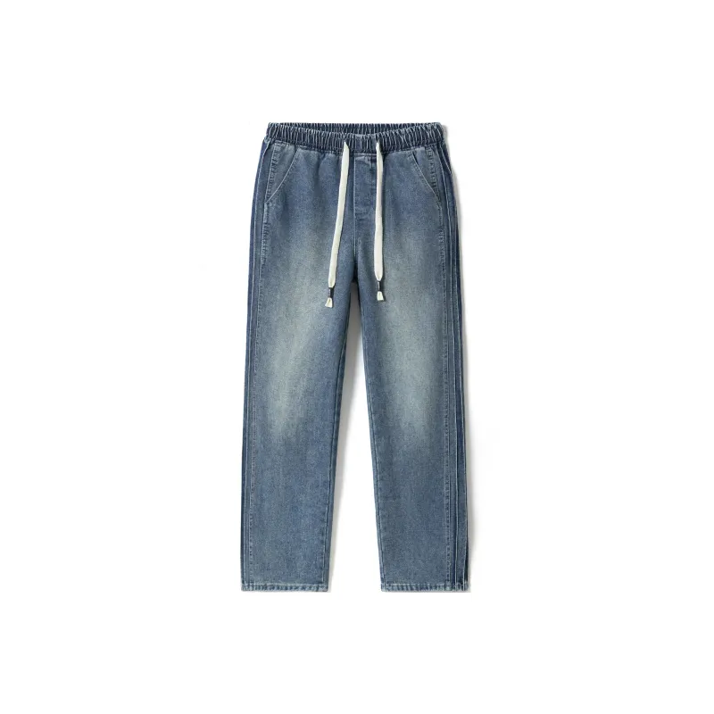 ZWWWZ Jeans Unisex Vintage Blue-0