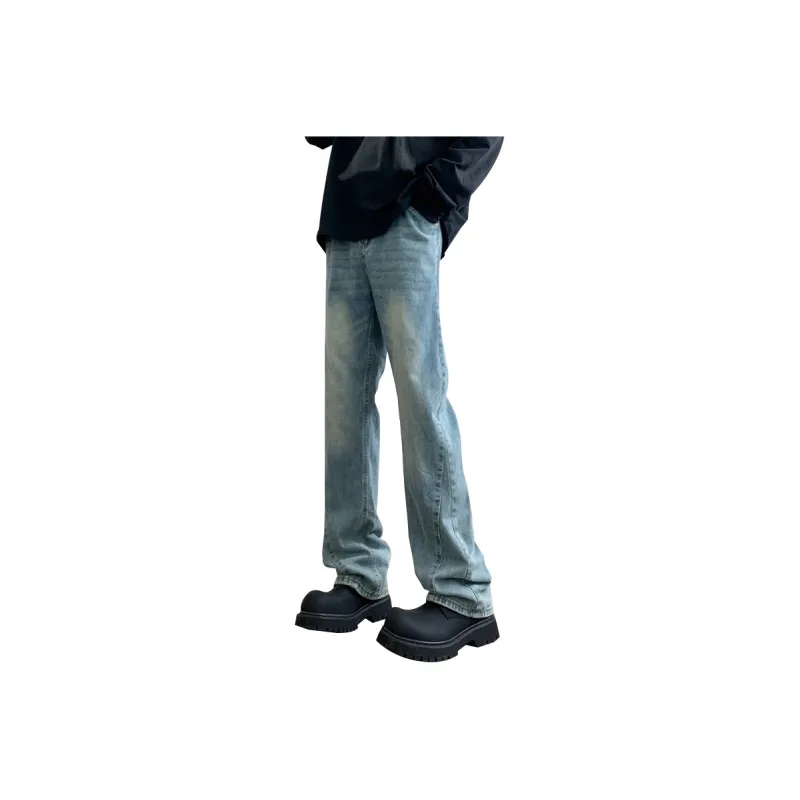 POLAR BEAR Washed Stretch Distressed Jeans Summer Unisex-28