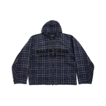 Balenciaga SS25 Jackets Coats Regular Fit Men's Marine Blue