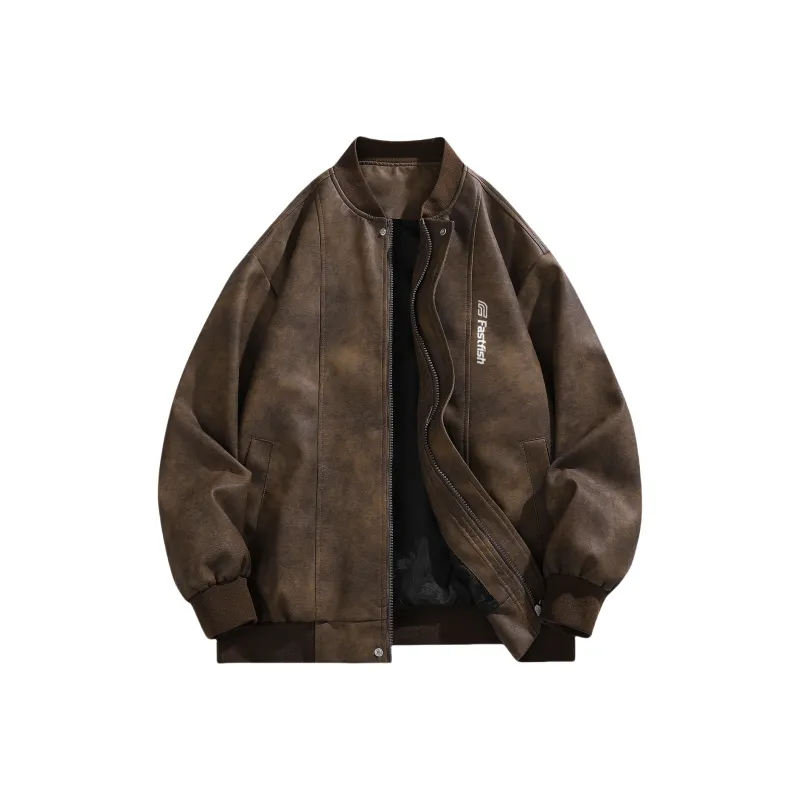 FASTFISH Leather Jackets Unisex-3