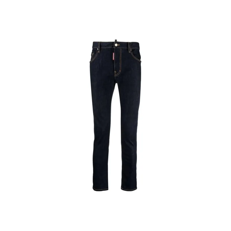 Dsquared2 Logo Patch Skater Jeans-0