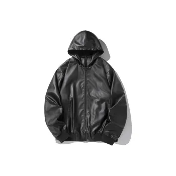 Find Yourself Leather Jacket Unisex Black