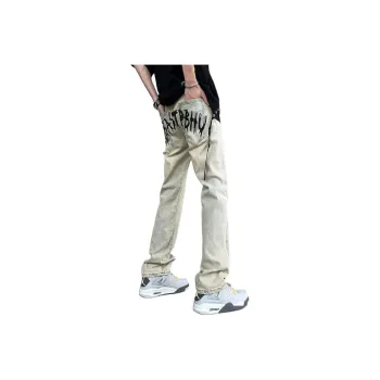 MGXEK Jeans Unisex Yellow Mud