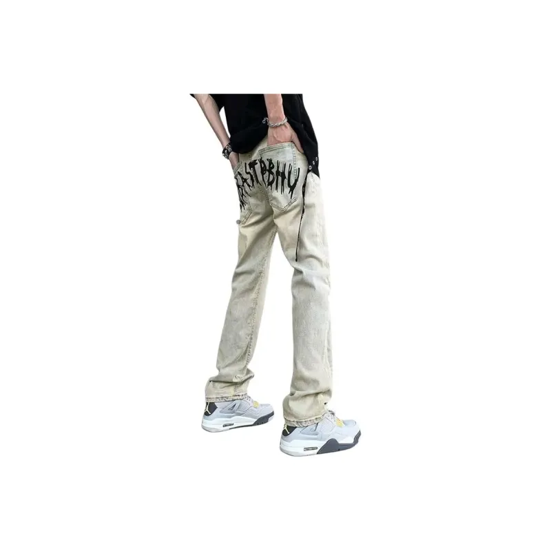 MGXEK Jeans Unisex Yellow Mud-0