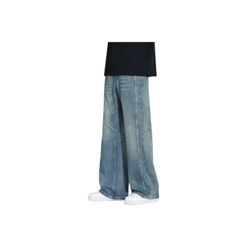 Tonlion Jeans Unisex Vintage Blue