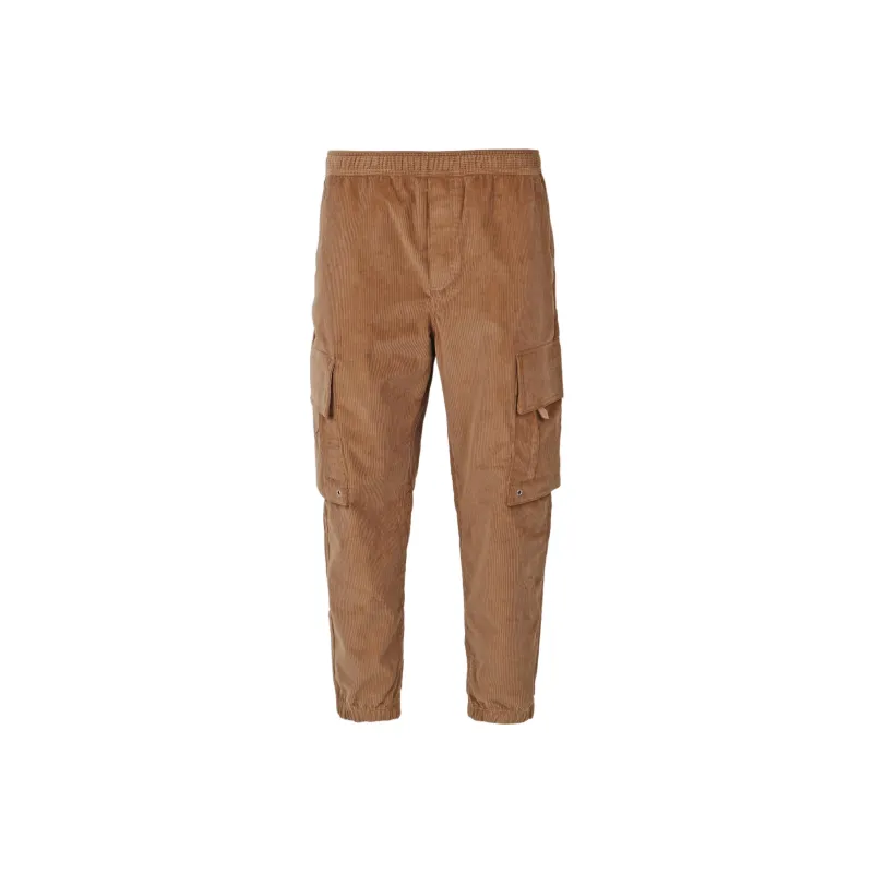 Burberry Logo Detail Corduroy Cargo Trousers-0