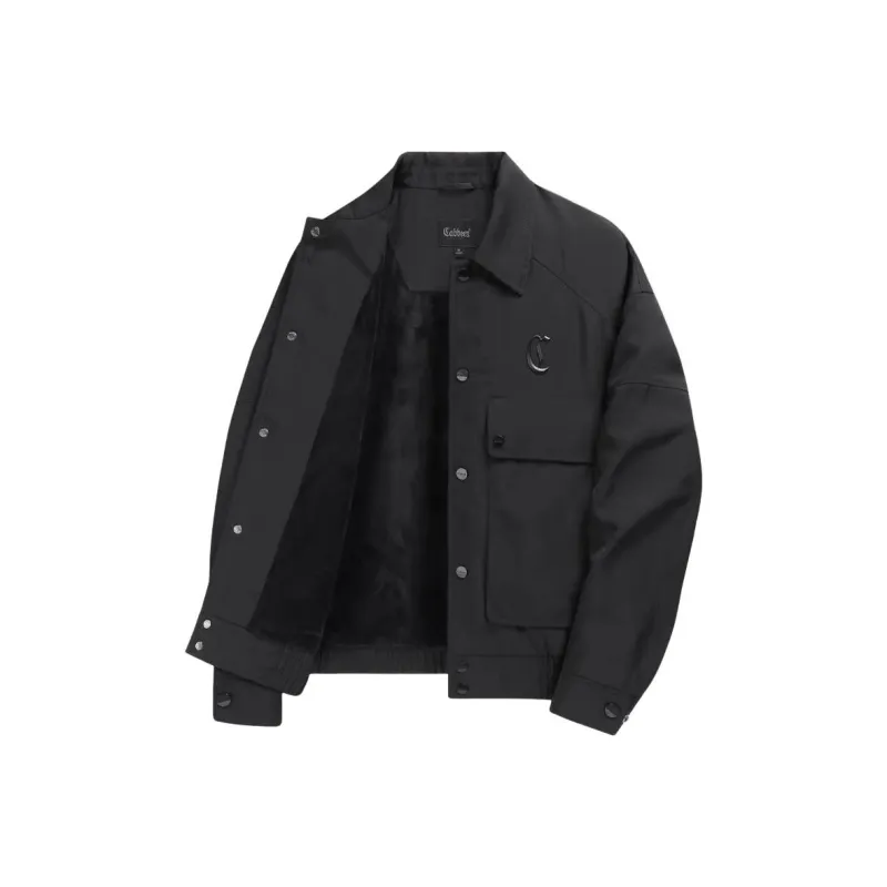 Cabbeen Jackets Coats Men's Coal Black-0