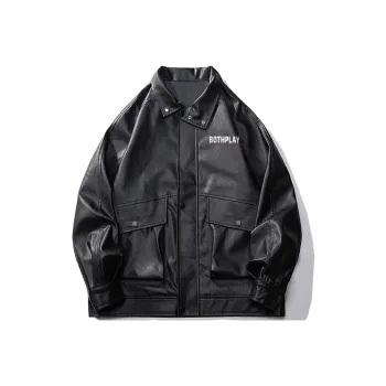 BOTH PLAY Leather Jacket Unisex
