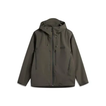 LiNing Sports Trend Series Trench Coat Men Green Mud