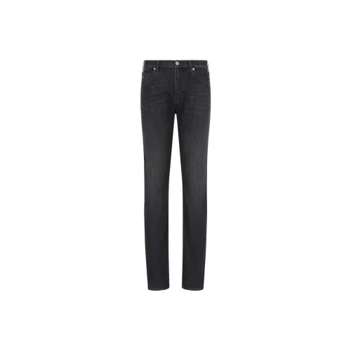 EMPORIO ARMANI J45 Regular fit Jeans In Melange Twill 10 oz Comfort Denim