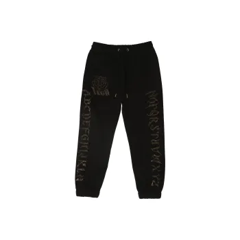 TCH Knitted Sweatpants Unisex Black Base Gold Logo