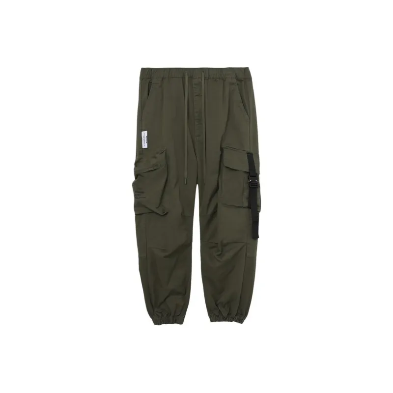 MUSIUM DIV Drawstring Tapered Cargo Trousers-6