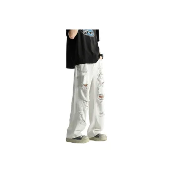 FONDLOOK Jeans Unisex White