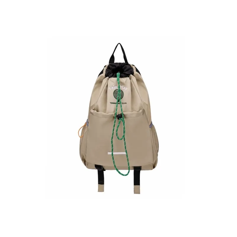 H YXIANG Washed Cloth Backpack Unisex Multicolor-2