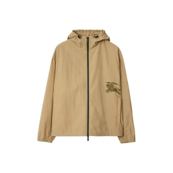 Burberry Ekd Motif Lightweight Hooded Jacket