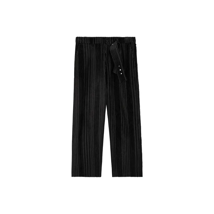 CROQUIS Casual Pants Unisex 409 Black Navy Blue-0