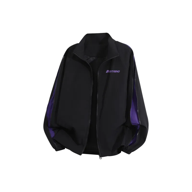 BTR Jackets Coats Unisex Black Red-6