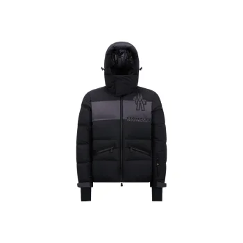 Moncler Grenoble Logo Printed Hooded Padded Jacket