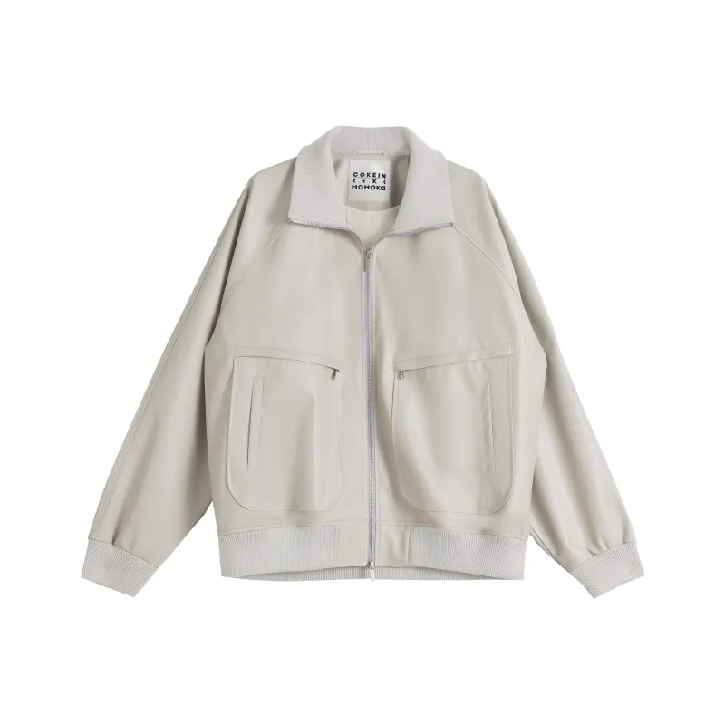 TIKIMOMOKA FW24 Leather Jacket Unisex-2