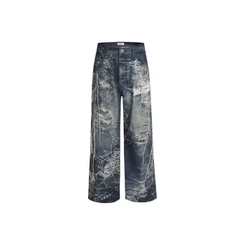 DND4DES Jeans Unisex Washed Blue