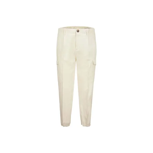 Brunello Cucinelli Pleat Detailed Tapered Cargo Pants