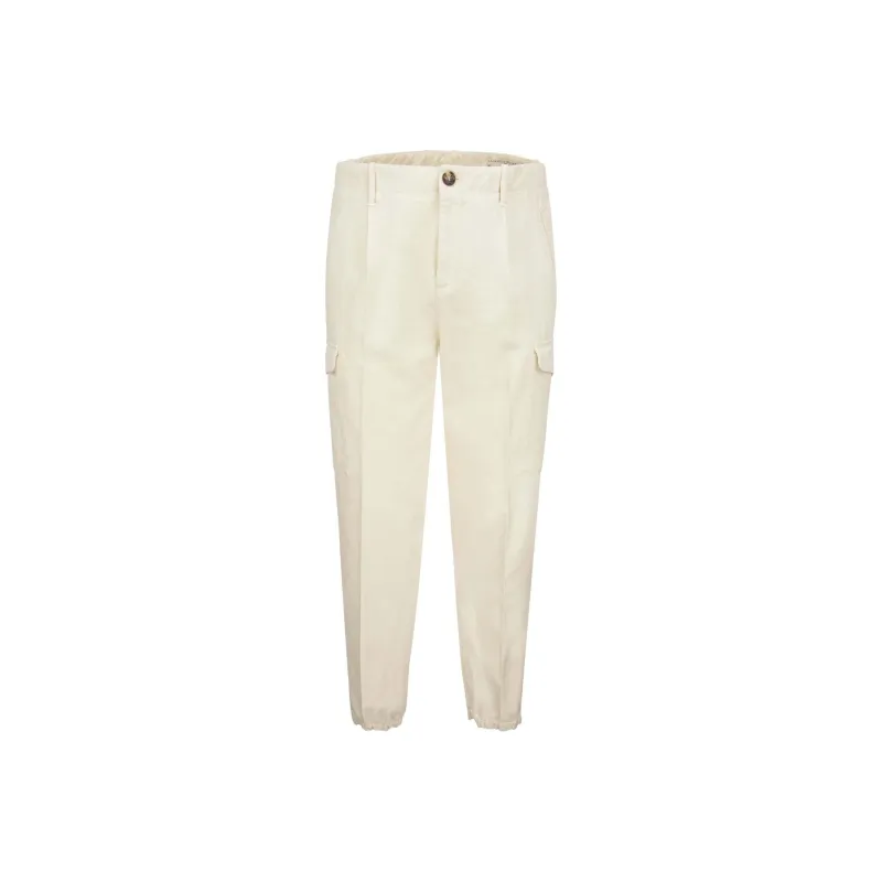 Brunello Cucinelli Pleat Detailed Tapered Cargo Pants-0