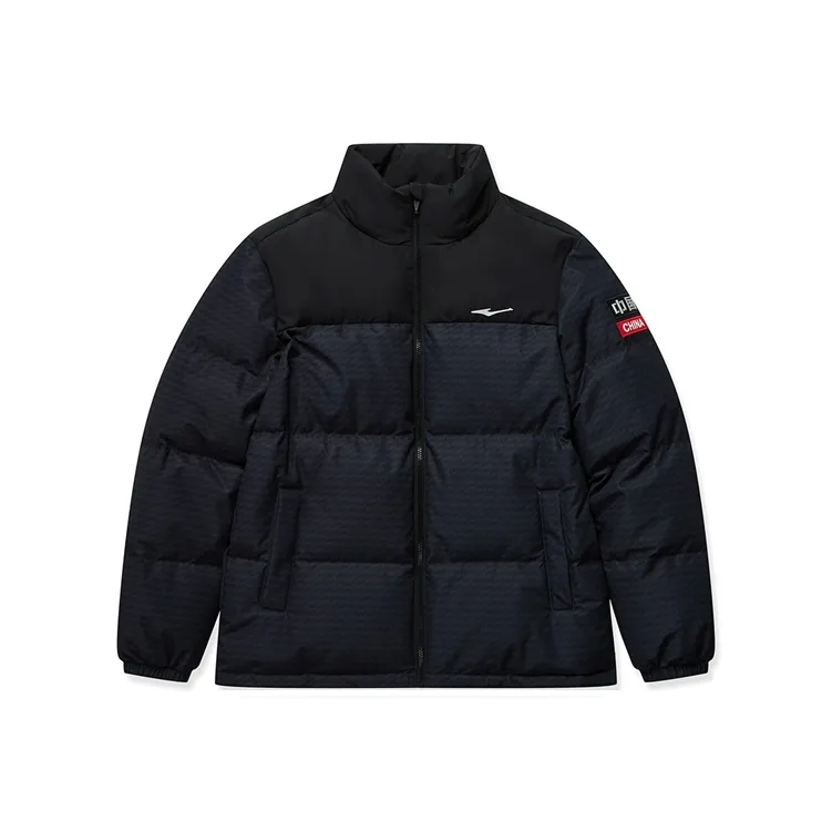 Erke Life Collection Sports Life Collection Down Jacket Unisex Jet Black-0