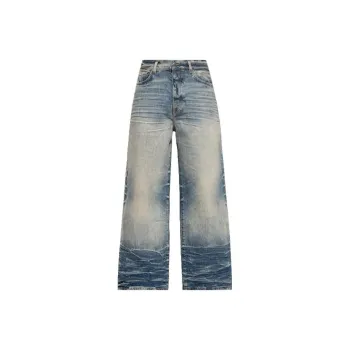 AMIRI Logo Patch Straight Leg Jeans