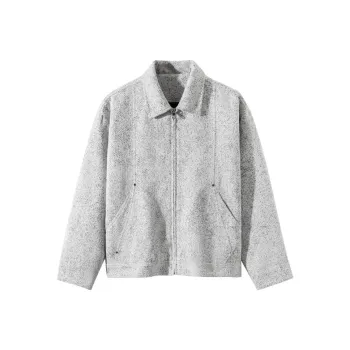 GXG Jackets & Coats Men Gray White