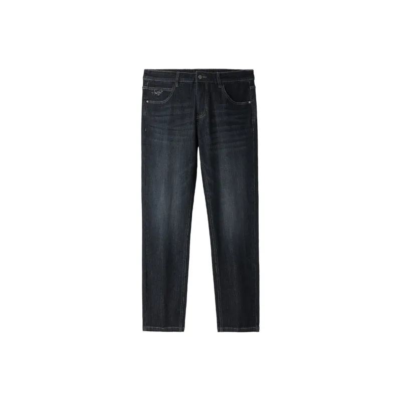 HLA Jeans Men Blue Gray Denim Gradient Dark 90-0
