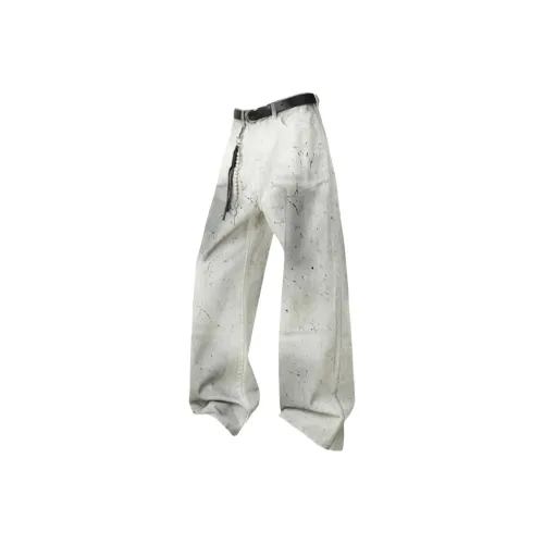 Philipp Plein palm print distressed jeans