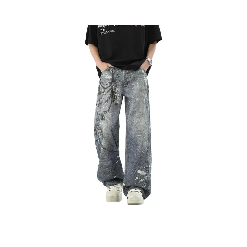 HOKLV Jeans Unisex Dark Blue-0