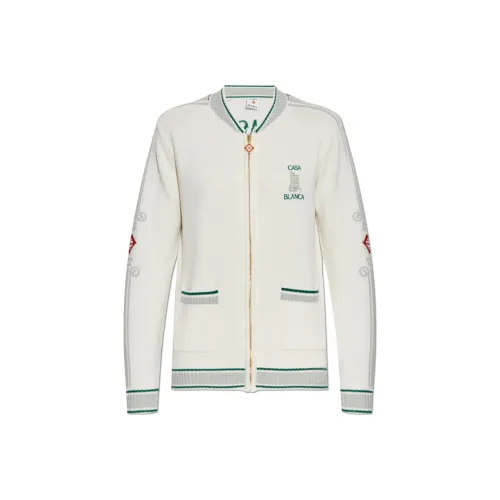 CASABLANCA Logo Patch Knitted Cardigan
