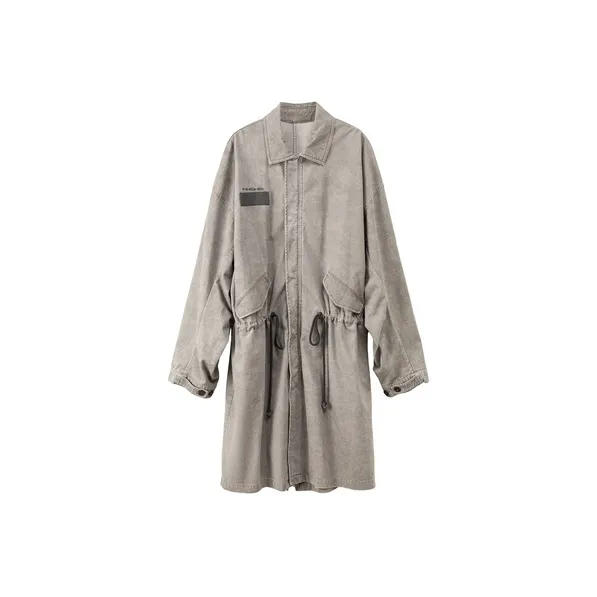 NO ONE ELSE FW23 Trench Coat Unisex Light Gray-0