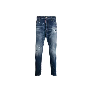 DSQUARED 2 Skater Distressed Mid Rise Jeans