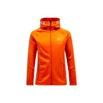 PEAK PERFORMANCE M Rider Zip Hood Jacket Men's Flame Orange
