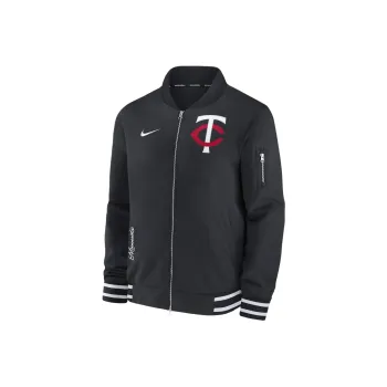 Nike Minnesota Twins Authentic Collection Men's Nike Mlb Full Zip Bomber Jacket
