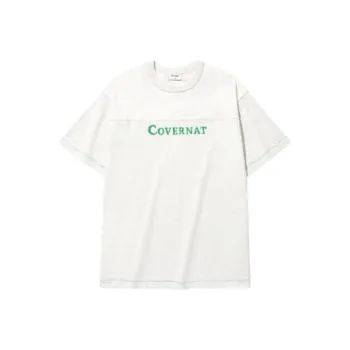 COVERNAT T Shirts Men Oatmeal