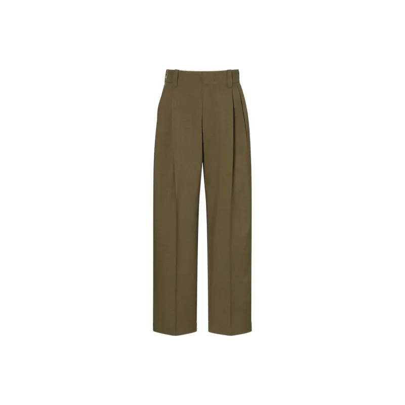 UNIQLO Casual Pants Unisex Dark Olive-0