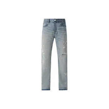 AMIRI Paint Splatter Printed Straight Leg Jeans