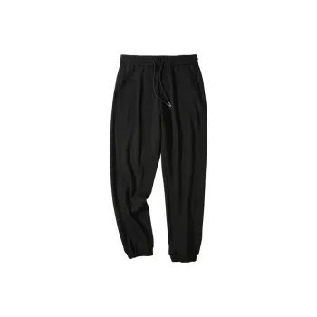 HLA Knitted Sweatpants Men Black 9G