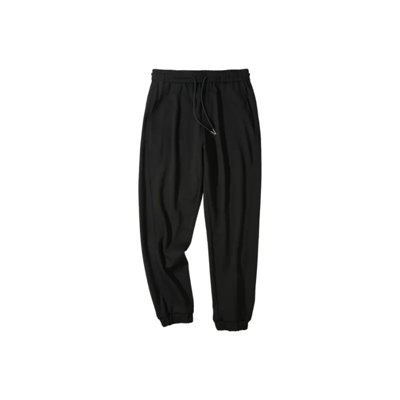 HLA Knitted Sweatpants Men Black 9G-0