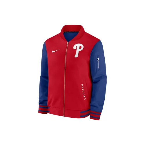 Nike Philadelphia Phillies Authentic Collection Dugout Men's Nike Mlb Full Zip Bomber Jacket