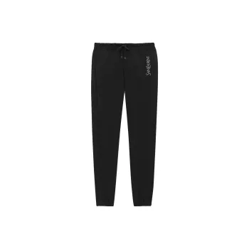 SAINT LAURENT SS23 Knitted Sweatpants Men's Black