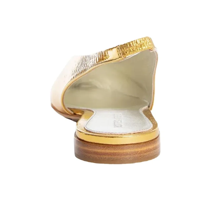 Bottega Veneta Sofia Casual Single Shoes Women's Gold-4