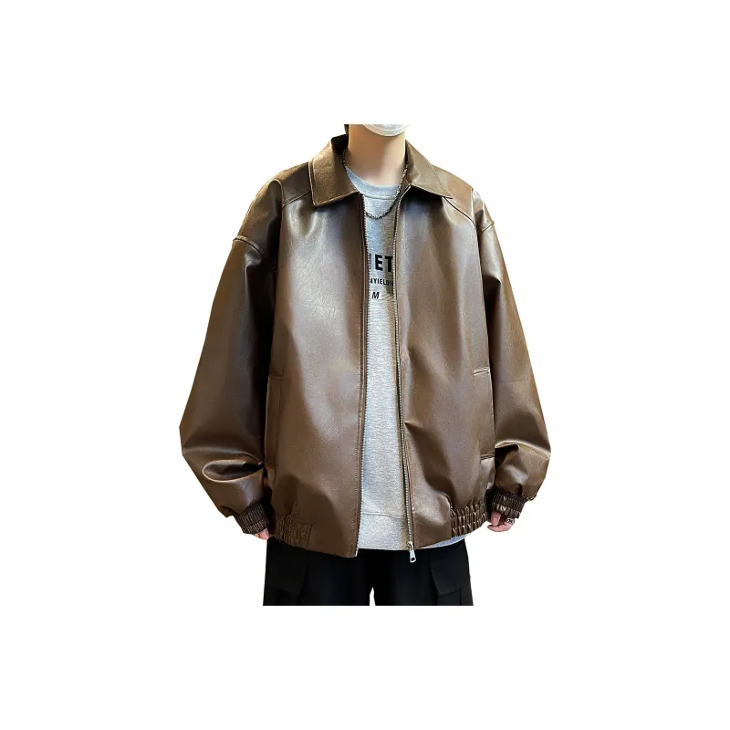 H.V.G.A Leather Jacket Unisex Black-9