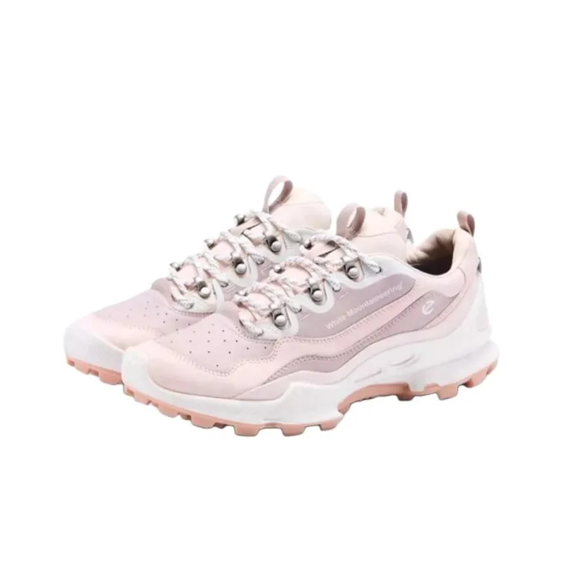 White Mountaineering x Ecco Biom C Trail Low Top Hiking Shoes Women's Pink-1